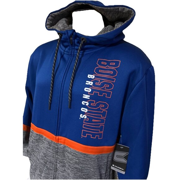 NEW Boise State BSU Broncos Colosseum Full Zip Hoodie Sweatshirt Men's L - Picture 6 of 12